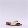 Oh My Sandals H Buckle Mule Slider - Cream